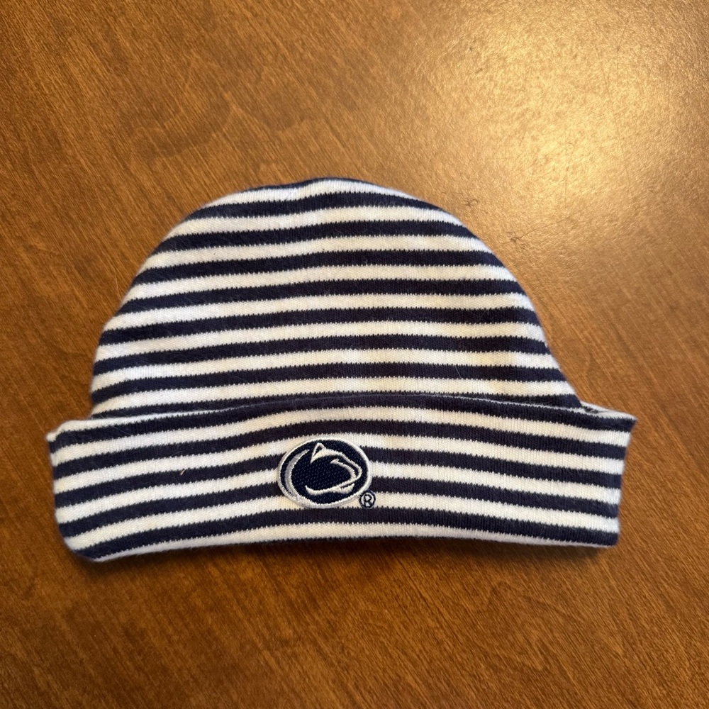 Adorable Penn State Baby Hat, Size 0-3M